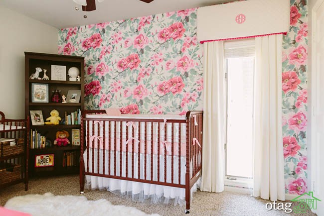 کاغذ دیواری اتاق نوزاد فانتزی، طرح های شاد و جذاب