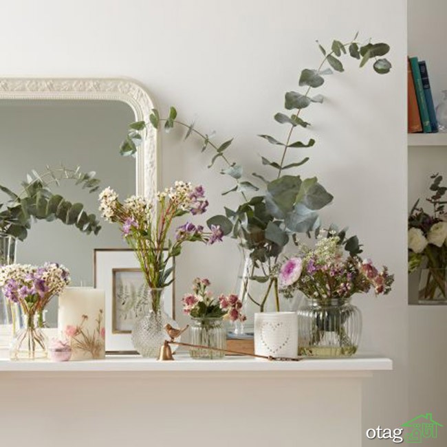 استفاده از گل مصنوعی برای تزیین خانه + 24 مدل شیک و ارزان