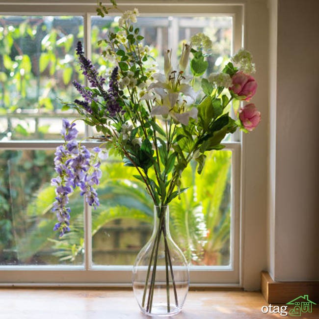 استفاده از گل مصنوعی برای تزیین خانه + 24 مدل شیک و ارزان