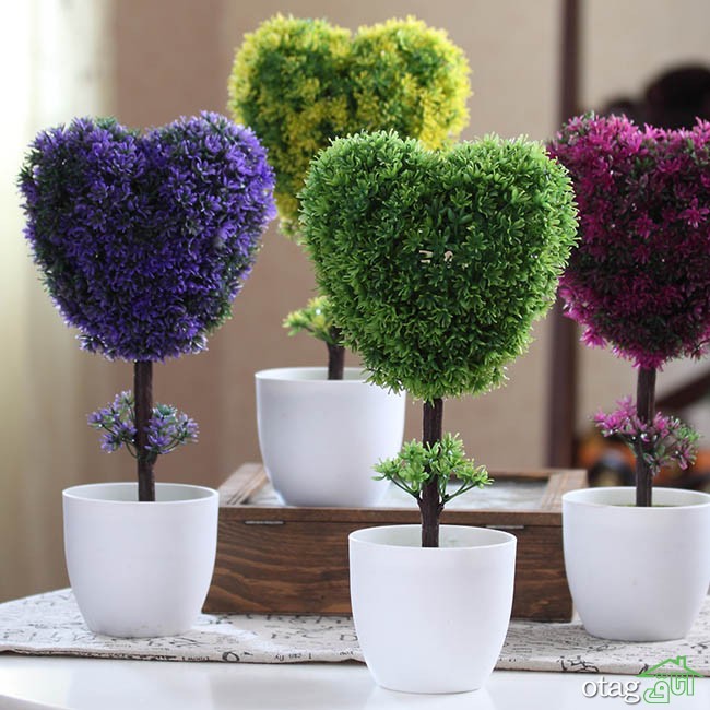 استفاده از گل مصنوعی برای تزیین خانه + 24 مدل شیک و ارزان