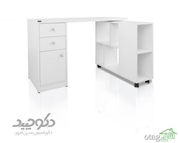 قیمت خرید 50 مدل میز تحریر  [ میز کامپیوتر جدید ] در سال 96 - میز مطالعه مدرن