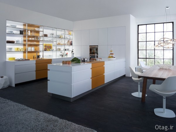 عکس و طراحی کابینت آشپزخانه مدرن در رنگ های مختلف