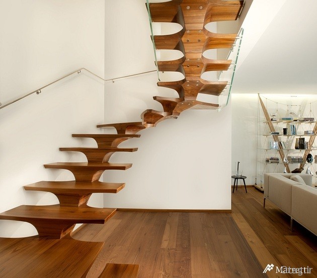 مدل راه پله های زیبا و شگفت انگیز - چوبی - نرده ای /عکس