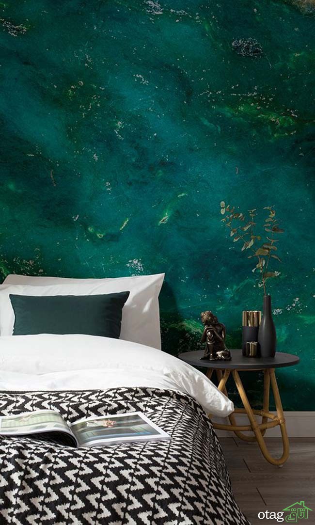 48 مدل کاغذ دیواری اتاق خواب [ فوق لوکس ] با رنگ شاد و زیبا – 1400