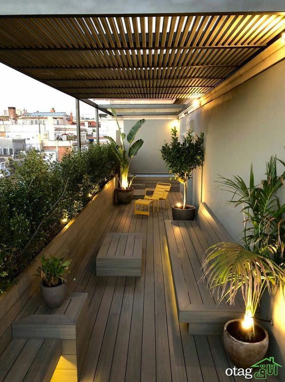 طراحی و تزئین دکوراسیون پشت بام خانه با ایده های تازه و زیبا