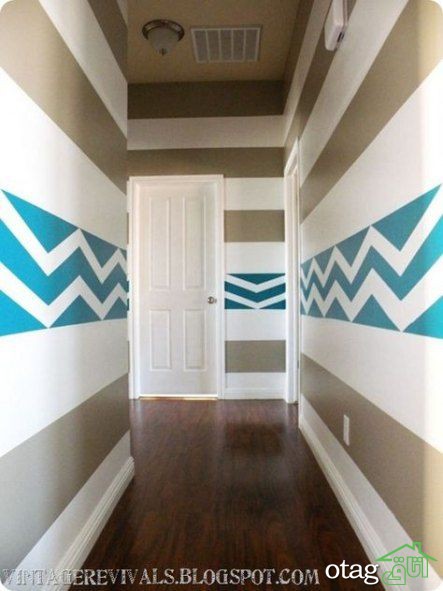 آشنایی با 20 نوع رنگ راه راه دیوار در دکوراسیون اتاق خواب