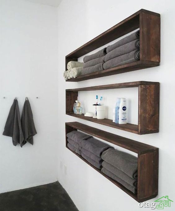 قفسه و شلف حمام در طرح های و مدل های جدید و متفاوت