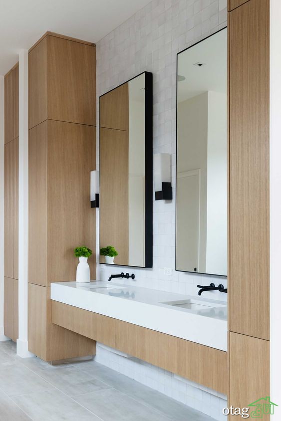 کابینت حمام و دستشویی با طراحی بسیارشیک و مدرن
