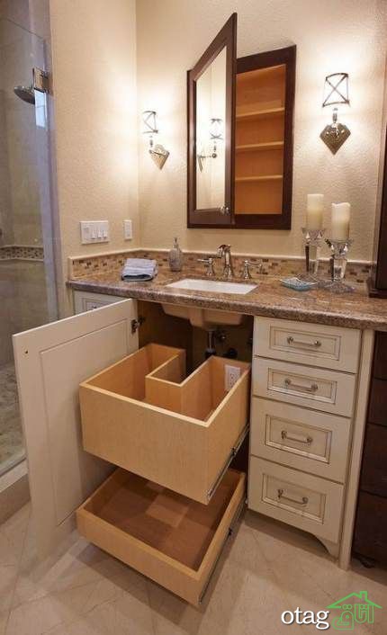 کابینت حمام و دستشویی با طراحی بسیارشیک و مدرن
