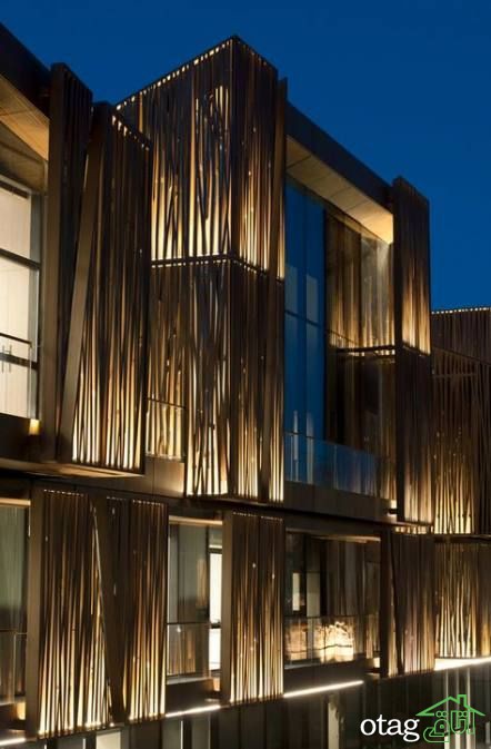 33 طرح زیبا برای نورپردازی نمای ساختمان مسکونی و تجاری  