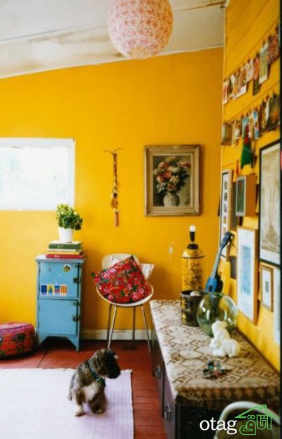 روش های جالب و ساده استفاده از رنگ زرد در اتاق خواب
