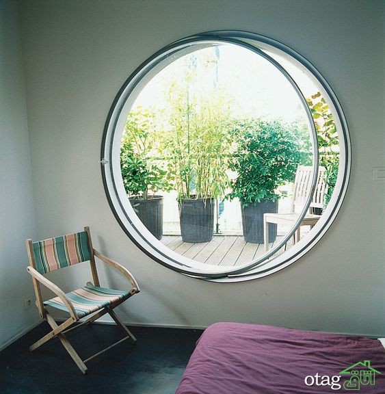 مدل پنجره گرد برای تمام اتاق های منزل همراه با عکس