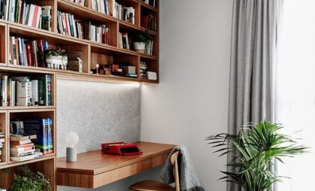 مدل کتابخانه خانگی کوچک دیواری و ایستاده مناسب اتاق نشیمن