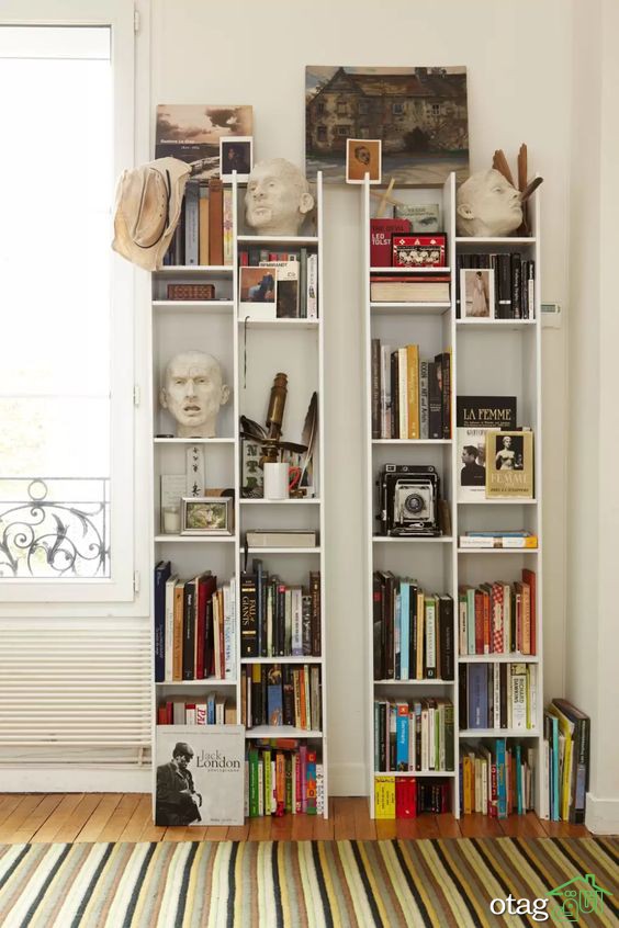 قیمت خرید 52 مدل کتابخانه خانگی [ قفسه کتاب] مدرن و جدید سال 97