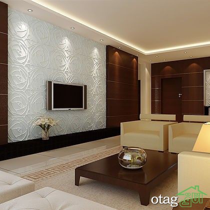 کاغذ دیواری پشت تلویزیون چیست؟ [10 نمونه کاربردی]