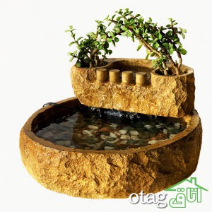 25 مدل آبنمای خانگی و حوضچه برای تزیین دکوراسیون