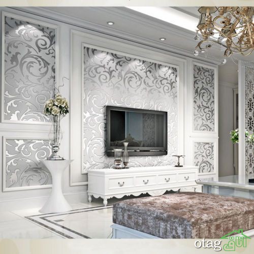 کاغذ دیواری پشت تلویزیون چیست؟ [10 نمونه کاربردی]
