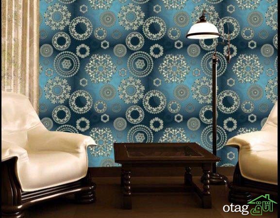 راهنمای انتخاب کاغذ دیواری پذیرایی [ بررسی  8 مدل کاربردی]