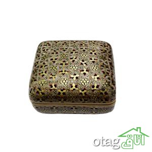 خرید 39  مدل جعبه خاتم کاری شیک [ جعبه سکه، قرآن، جواهر ] ارسال رایگان