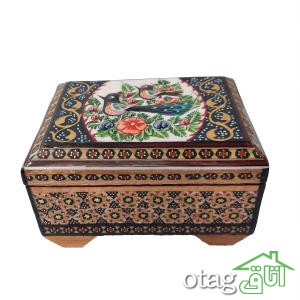خرید 39  مدل جعبه خاتم کاری شیک [ جعبه سکه، قرآن، جواهر ] ارسال رایگان