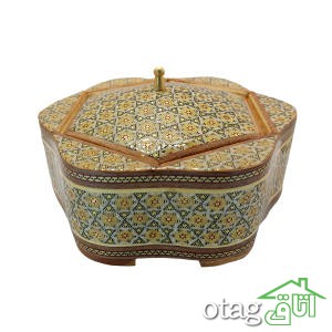 خرید 39  مدل جعبه خاتم کاری شیک [ جعبه سکه، قرآن، جواهر ] ارسال رایگان