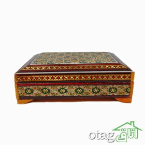 خرید 39  مدل جعبه خاتم کاری شیک [ جعبه سکه، قرآن، جواهر ] ارسال رایگان