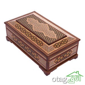 خرید 39  مدل جعبه خاتم کاری شیک [ جعبه سکه، قرآن، جواهر ] ارسال رایگان