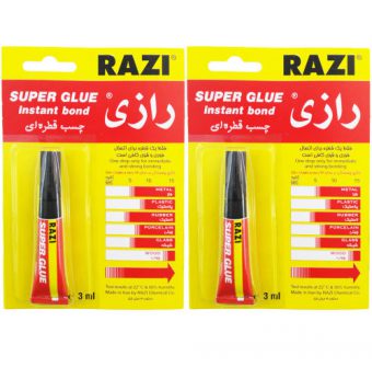 خرید 39 مدل انواع چسب رازی قطره ای و صنعتی با قیمت ارزان