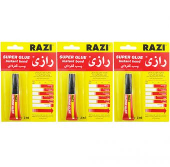 خرید 39 مدل انواع چسب رازی قطره ای و صنعتی با قیمت ارزان