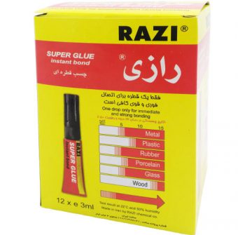خرید 39 مدل انواع چسب رازی قطره ای و صنعتی با قیمت ارزان