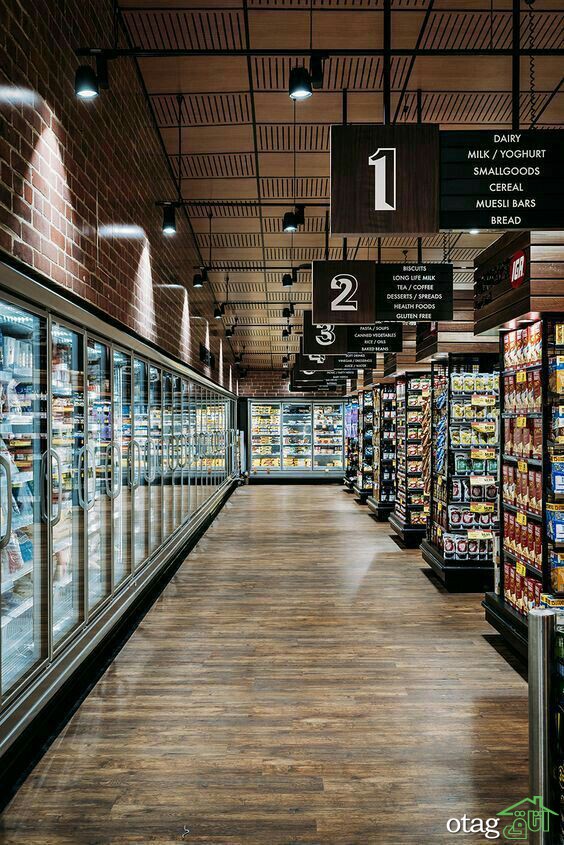 بهترین دکوراسیون و طراحی سوپر مارکت