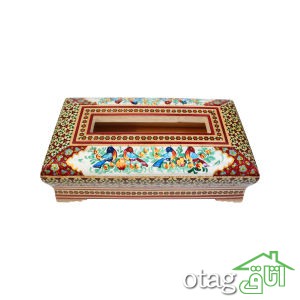 خرید 39  مدل جعبه خاتم کاری شیک [ جعبه سکه، قرآن، جواهر ] ارسال رایگان