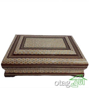 خرید 39  مدل جعبه خاتم کاری شیک [ جعبه سکه، قرآن، جواهر ] ارسال رایگان