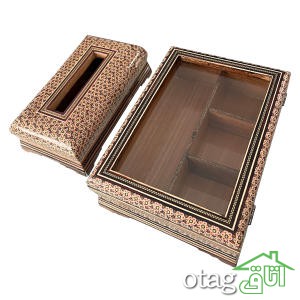 خرید 39  مدل جعبه خاتم کاری شیک [ جعبه سکه، قرآن، جواهر ] ارسال رایگان