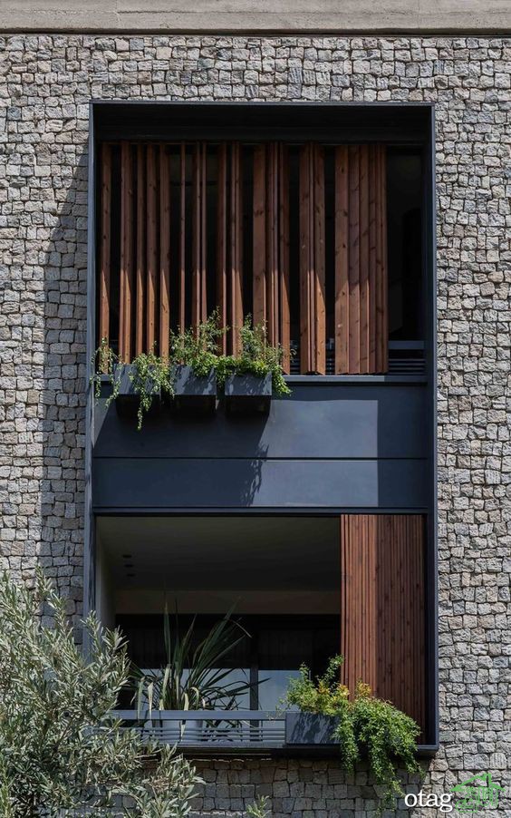 ویژگیهای نمای سنگی در طراحی خارجی ویژگیهای نمای سنگی در طراحی خارجی