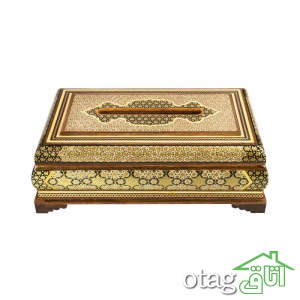 خرید 39  مدل جعبه خاتم کاری شیک [ جعبه سکه، قرآن، جواهر ] ارسال رایگان