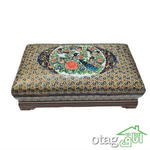خرید 39  مدل جعبه خاتم کاری شیک [ جعبه سکه، قرآن، جواهر ] ارسال رایگان