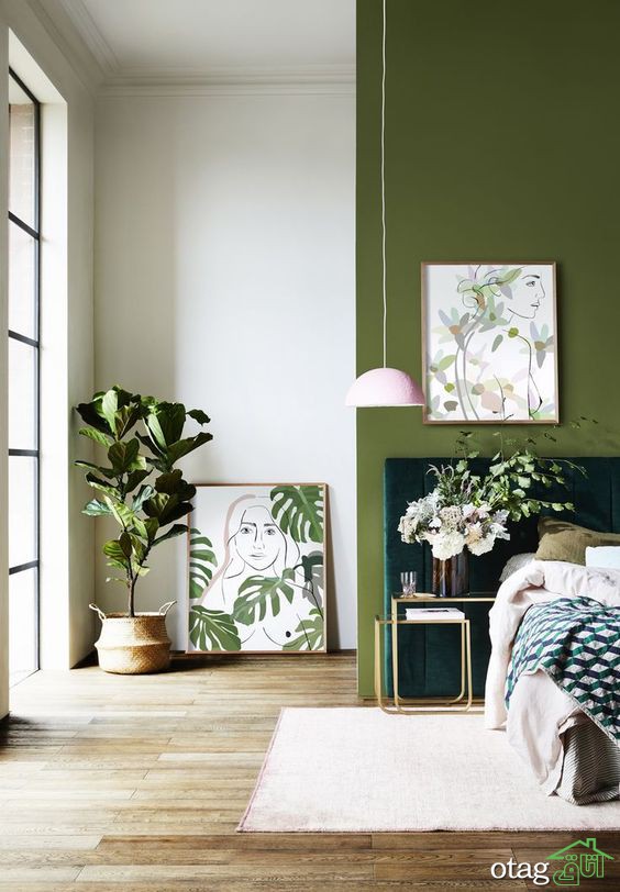 7 سبک استفاده از رنگ سبز زیتونی در دکوراسیون داخلی