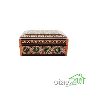 خرید 39  مدل جعبه خاتم کاری شیک [ جعبه سکه، قرآن، جواهر ] ارسال رایگان