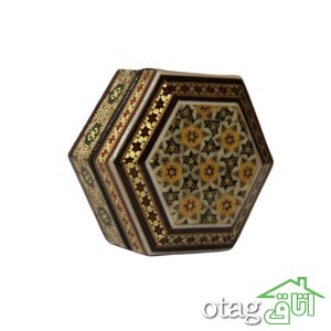 خرید 39  مدل جعبه خاتم کاری شیک [ جعبه سکه، قرآن، جواهر ] ارسال رایگان