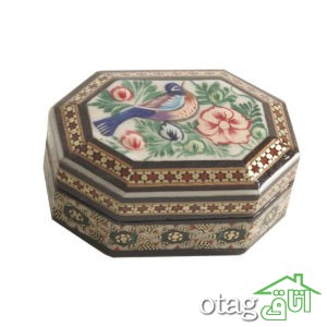 خرید 39  مدل جعبه خاتم کاری شیک [ جعبه سکه، قرآن، جواهر ] ارسال رایگان