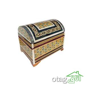 خرید 39  مدل جعبه خاتم کاری شیک [ جعبه سکه، قرآن، جواهر ] ارسال رایگان