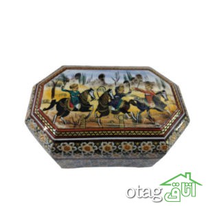 خرید 39  مدل جعبه خاتم کاری شیک [ جعبه سکه، قرآن، جواهر ] ارسال رایگان