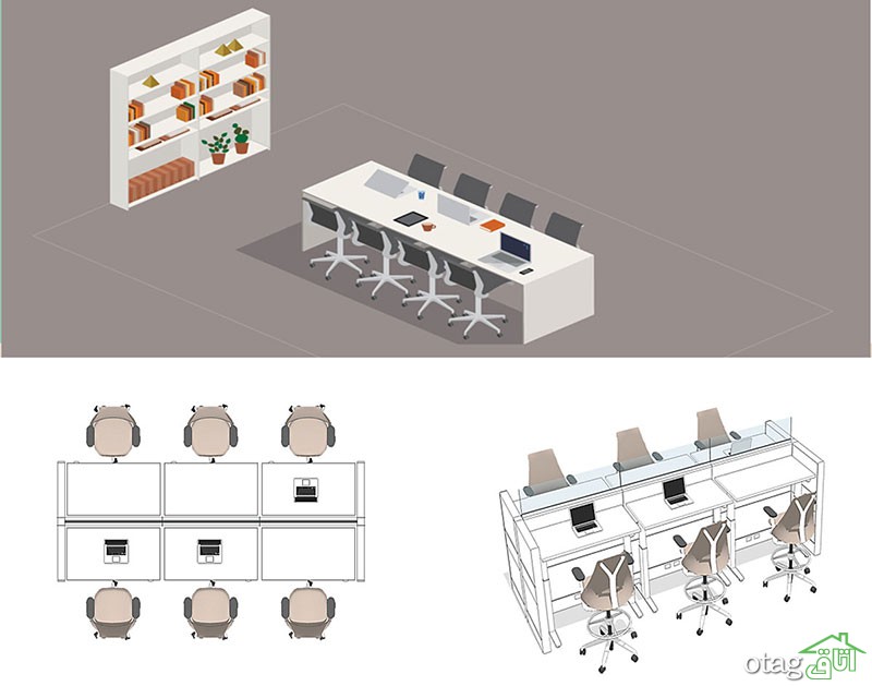 طراحی و سازماندهی فضاهای اداری و دفتر کار