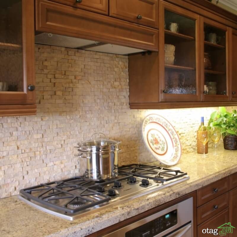 12 نمونه دکوراسیون آشپزخانه با کاشی بین کابینتی 12 نمونه دکوراسیون آشپزخانه با کاشی بین کابینتی