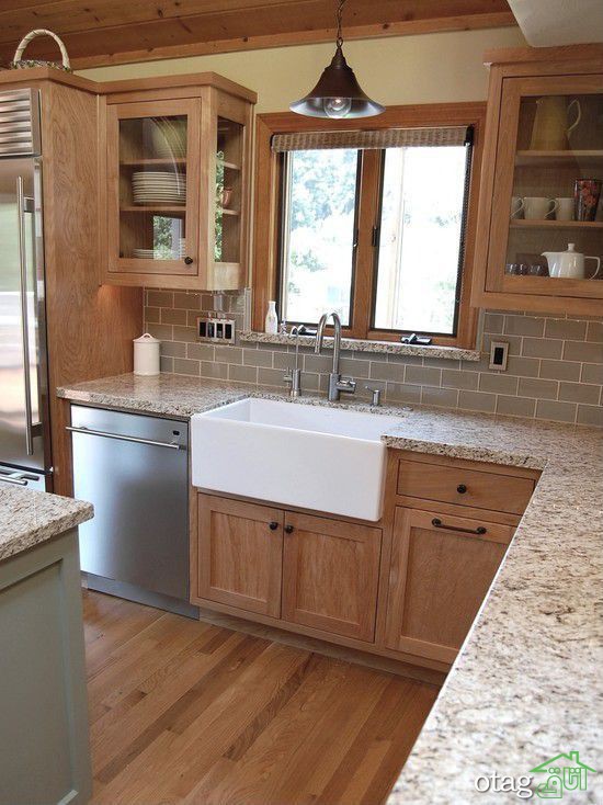 جلوه ی زیبای دکوراسیون آشپزخانه چوبی، آشپزخانه های چوبی جدید و قدیمی