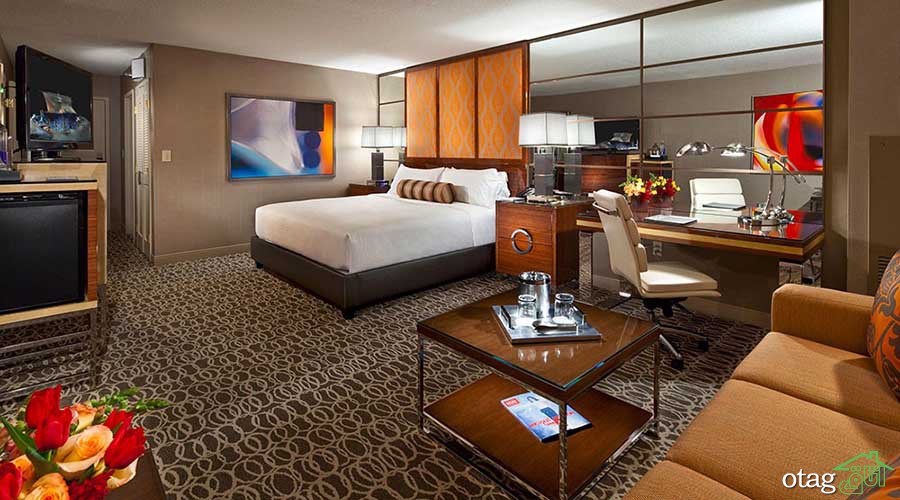 8  قدم برای طراحی داخلی اتاق هتل، مدرن و کلاسیک