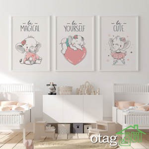 39 مدل استیکر اتاق کودک، دخترانه و پسرانه + خرید اینترنتی