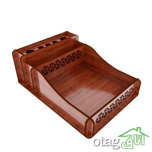 قیمت 41 مدل جای کاغذ یادداشت  چوبی و فلزی کاربردی + خرید
