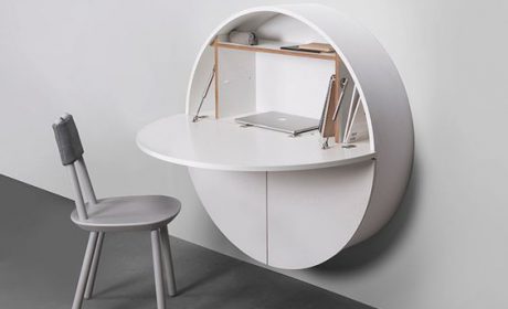 30 مدل میز تحریر دیواری با قابلیت تاشو مناسب اتاق خواب